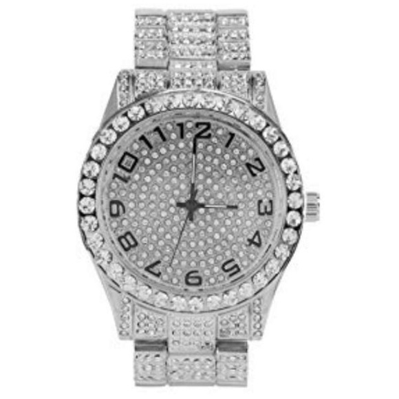 blinged out techno pave watch - Picture 2 of 2